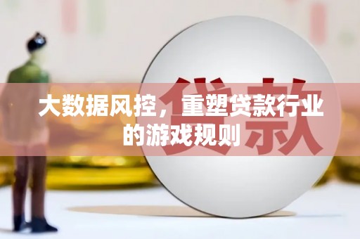 谢家集大数据风控，重塑贷款行业的游戏规则