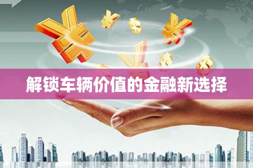 谢家集解锁车辆价值的金融新选择