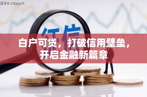 谢家集白户可贷，打破信用壁垒，开启金融新篇章