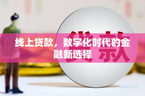 谢家集线上贷款，数字化时代的金融新选择