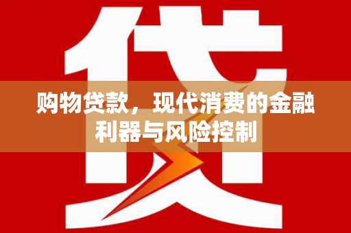 谢家集购物贷款，现代消费的金融利器与风险控制