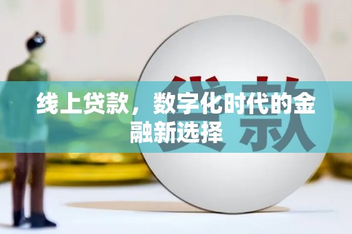 谢家集线上贷款，数字化时代的金融新选择